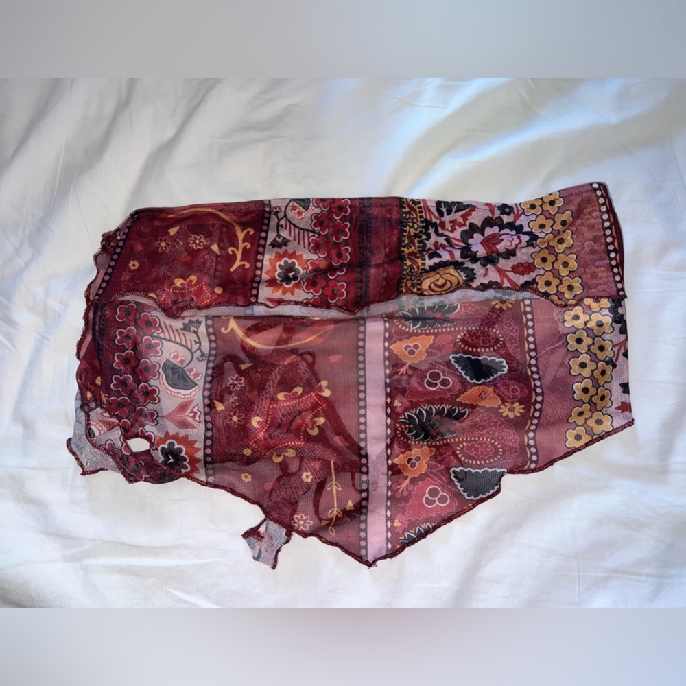 Tube top with neck and back ties